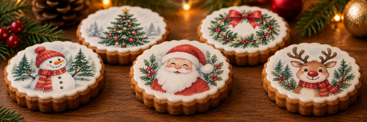 Christmas printed-cookie designs